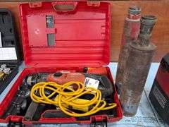 HILTI DD 110-W Coring Drill with 3” and 4” Bits