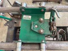 Massive Greenlee Pipe Bender w/ (4) Bending Shoes & Accessories