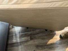 Leather Multimen Position Button Powered Recliner w/ USB Charging Port