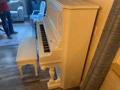 White Painted Piano