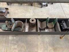 Massive Greenlee Pipe Bender w/ (4) Bending Shoes & Accessories