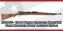 1944 Brno Mauser   Kar98K  8mm Mauser  Bolt Action Rifle
