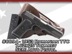 1953 Romanian   TTC  7.62x25 Tokarev   Semi Auto Pistol