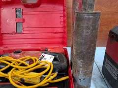 HILTI DD 110-W Coring Drill with 3” and 4” Bits