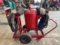 Mobile Sand Blasting Unit w/ Breath Cool Air Unit