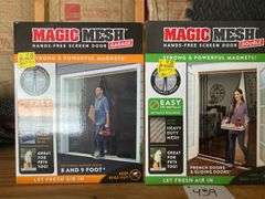 Electric Heater, Dirt Devil Scrubber, (2) Screen Doors
