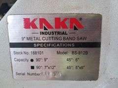 KAKA 9" Metal Cutting Band Saw