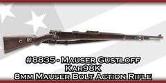 Mauser Gustloff  Kar98K  8mm Mauser  Bolt Action Rifle