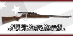Marlin   Model 81  22 S/L/Lr  Bolt Action Rifle