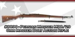 Persian   Mauser M98/29  8mm Mauser  Bolt Action Rifle