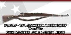 1944 Mauser Oberndorf   Kar98k  8mm Mauser  Bolt Action Rifle