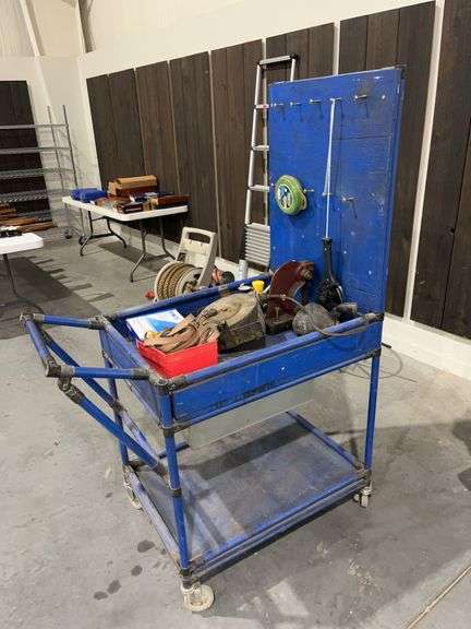 Rolling Work Bench w/ Assorted Tools