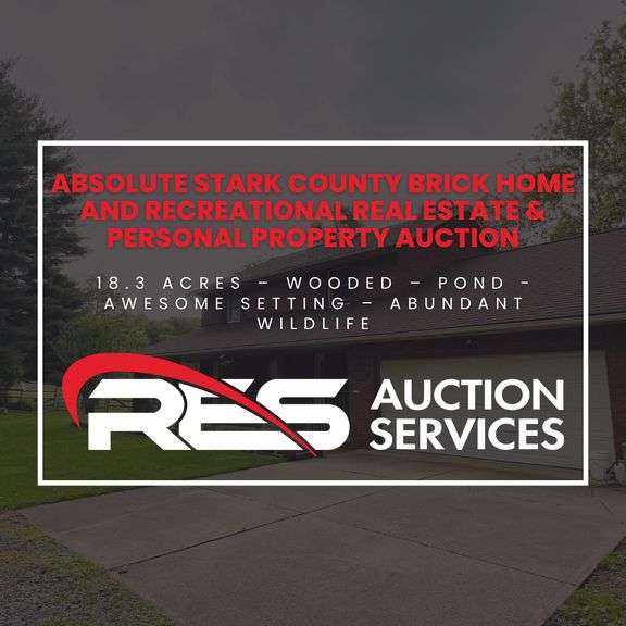 Absolute Stark County Brick Home and Recreational Real Estate Auction