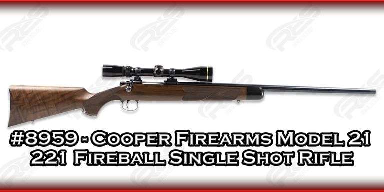 Cooper Firearms  Model 21  221 Fireball  Single Shot Rifle