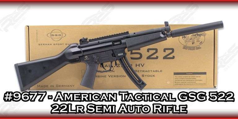 American Tactical GSG 522 22Lr Semi Auto Rifle - RES Auction Services