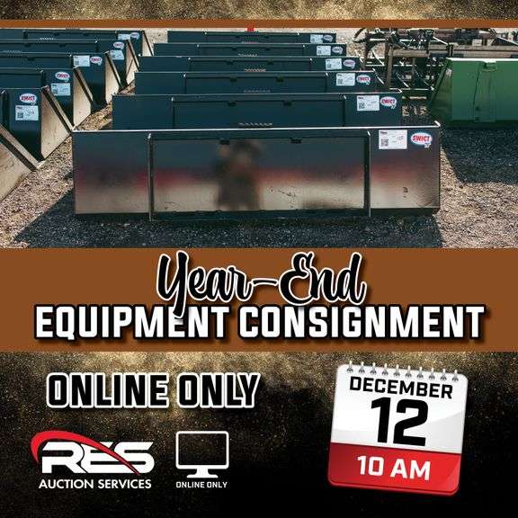 Year-End Equipment Consignment Auction – Online Only Ring
