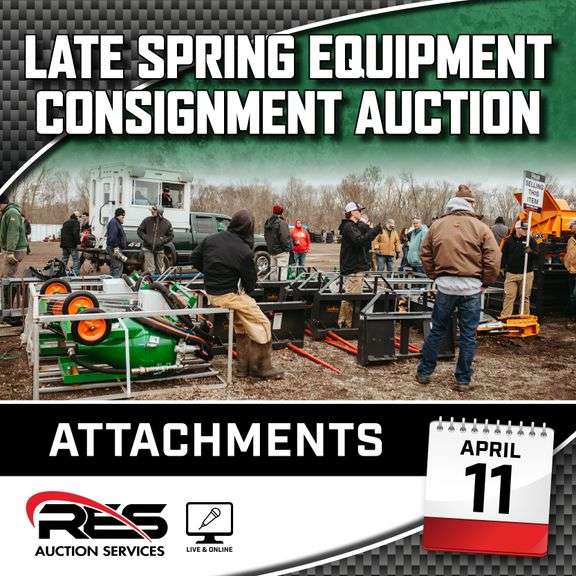 Late Spring Equipment Consignment Auction - Attachment Ring