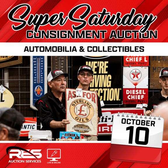 Super Saturday Consignment Auction – Automobilia & Collectibles Ring