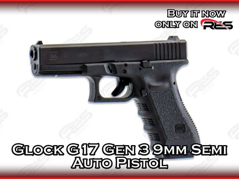 Glock  G17 Gen 3  9mm  Semi Auto Pistol
