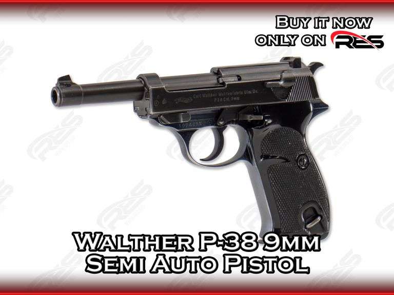 Walther  P-38  9mm  Semi Auto Pistol