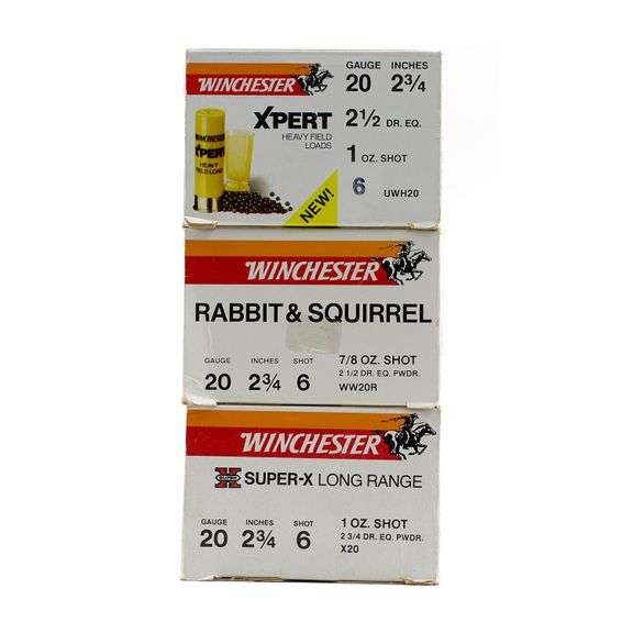 75rds Winchester 20ga Ammo
