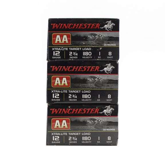 75rds Winchester AA Xtra-Lite Target Load 12ga Ammo