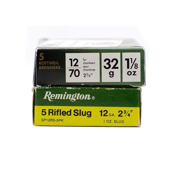 10rds Rottweil Brenneke & Remington 12ga Ammo