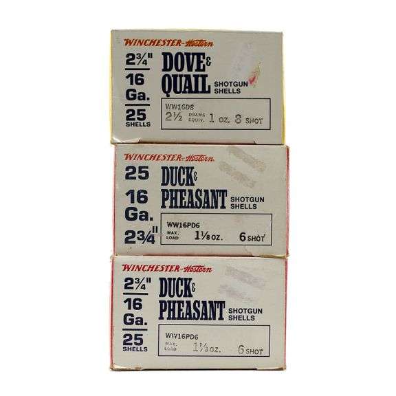 75rds Winchester Western 16ga Shotgun Ammo