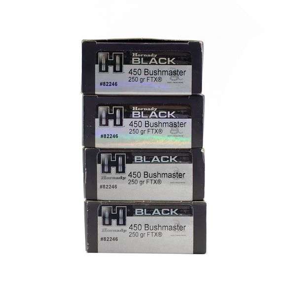 Approx. 60rds Hornady Black 450 Bush 250gr Ammo
