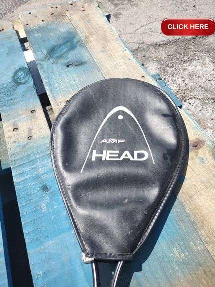 Lot De 7 Raquettes De Tennis + Housse – Marques Head, AMF, Garcia, Wilson, Etc.
