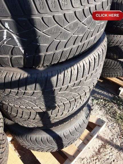 Dunlop 245/45R18 tires on rims - Rideau Auctions