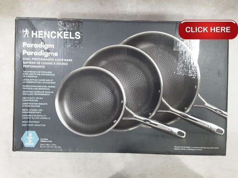 Henckels Paradigm 3 pans - Rideau Auctions