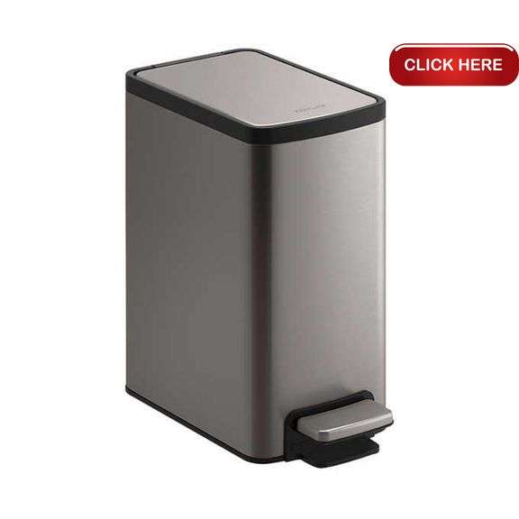Kohler 6L Stainless Steel Step Trash Can, Pack of 2 Rideau Auctions