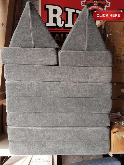 Yourigami Convertable Play Fort 12pc (grey) - Rideau Auctions