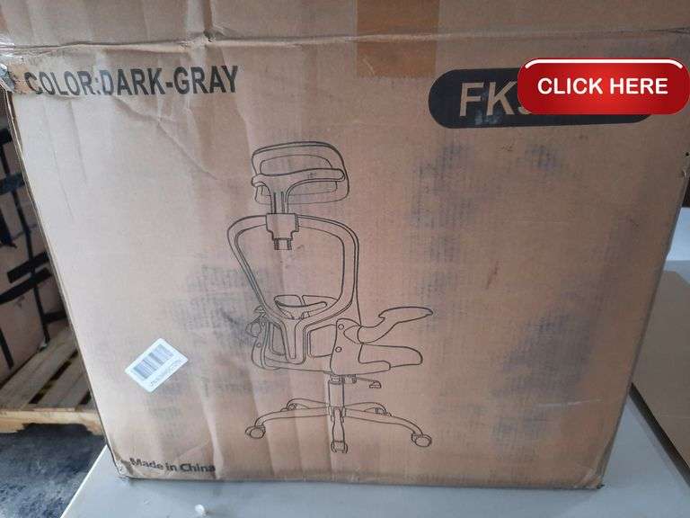 Dark grey office chair - Rideau Auctions