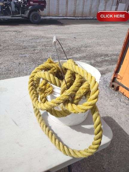 Bucket of rope - Rideau Auctions