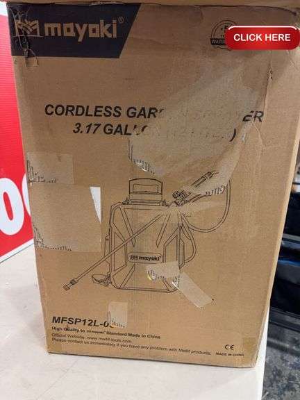 Mayoki Cordless Garden Sprayer 3.17 Gallon with Accessories - Rideau ...