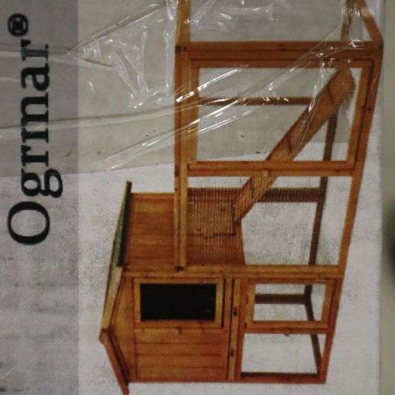 Ogrmar Chicken Coop Large Wooden Outdoor Bunny Rabbit Hutch Hen Cage
