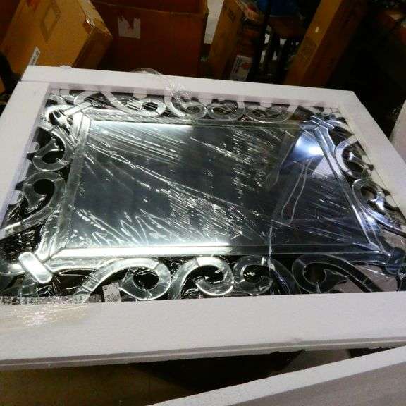 Image showcasing Vintage Large Decorative Wall Mirror (Heavy/Oversized) - Rio Grande Trade