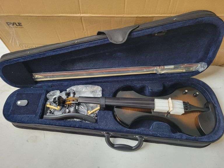 Pyle Full Size Electric Violin and Amplifier Kit Rio Grande Trade