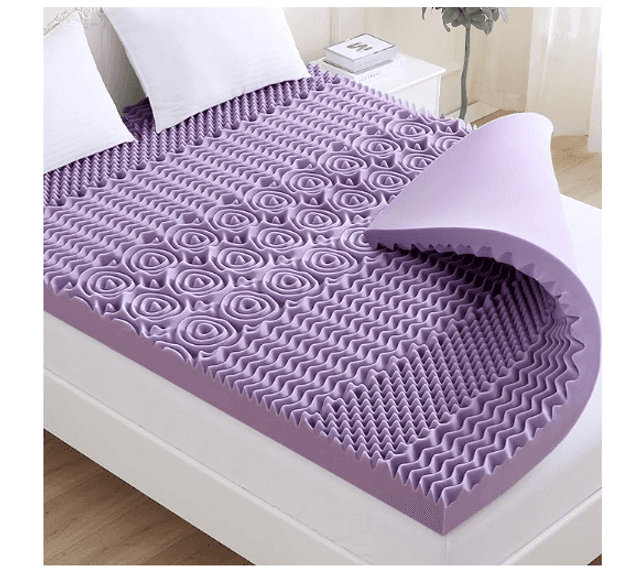 MUXHOMO 3 Inch 7-Zone Queen Mattress Topper | Like New