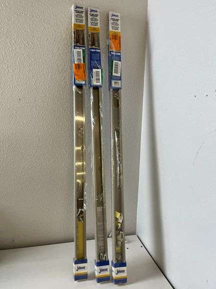 Johnson Hardware 48 in. Track & Hardware Kit for Bypass Doors Set of 3 | Like New | (See Condition Notes)