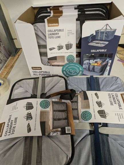 CleverMade Collapsible All-Purpose Totes, Box of 13 | Like New