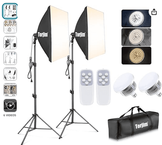 Torjim Softbox Photography Lighting Kit | Like New