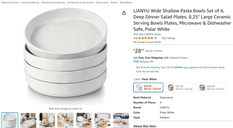 LIANYU 4 Pieces Round, Like New