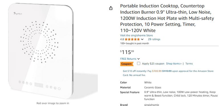 Portable Induction Cooktop, Like New