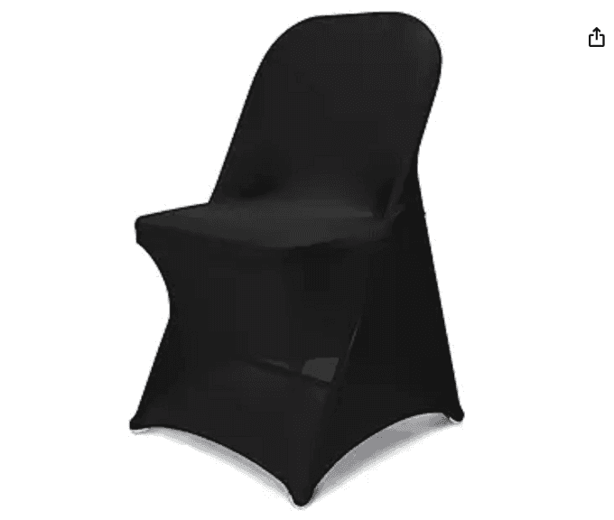 50pcs of Black Chair Covers. | Like New