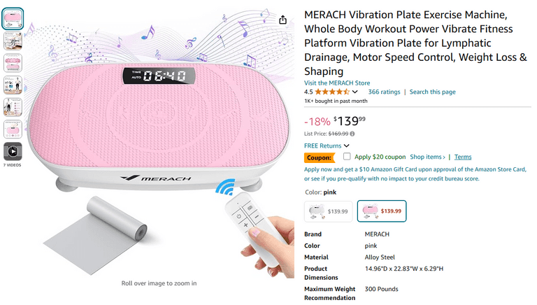 Merach Vibration Plate | Like New