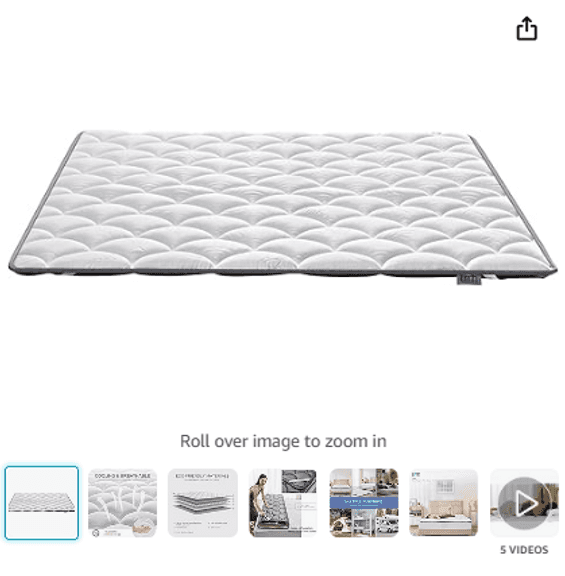 UMN Mattress Topper King Size | Like New | (See Condition Notes)