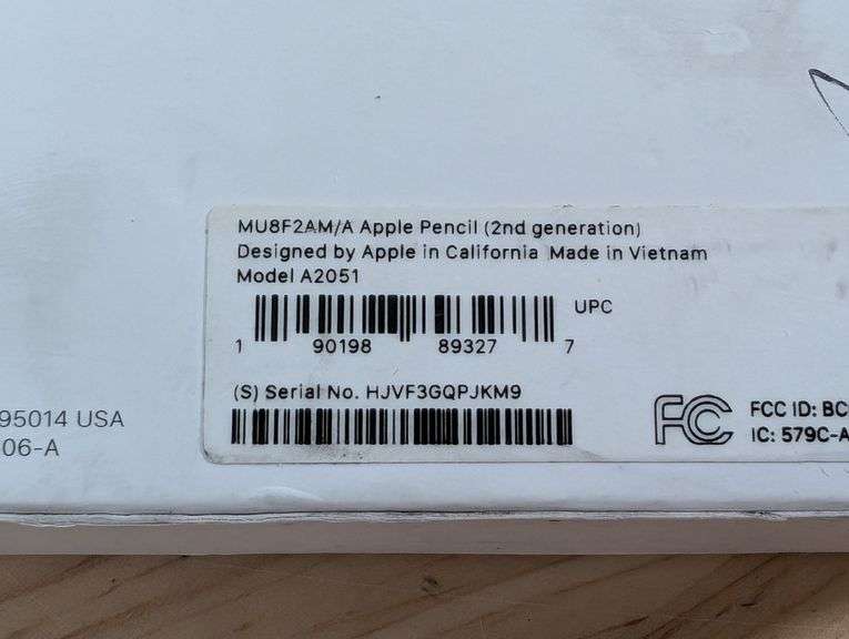 Apple Pencil 2nd Generation, Open Box Rio Grande Trade